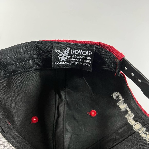 Joy Cap California Republic Bear Flag Red & Black snap back - Picture 3 of 7